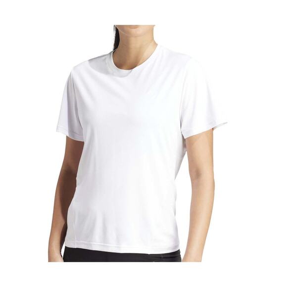 Adidas Short Sleeve Crew Neck UPF 50 Performance Shirt Top White Size Large NEW - Picture 1 of 10